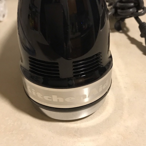 Black and Silver KitchenAid 9 Speed Hand Mixer with Attachments - Picture 11 of 13